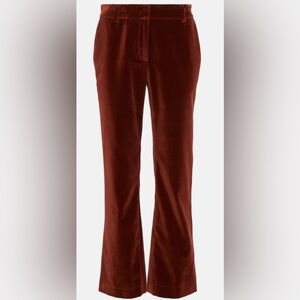 LA DoubleJ 24/7 Velvet Pants Terracotta Size XS